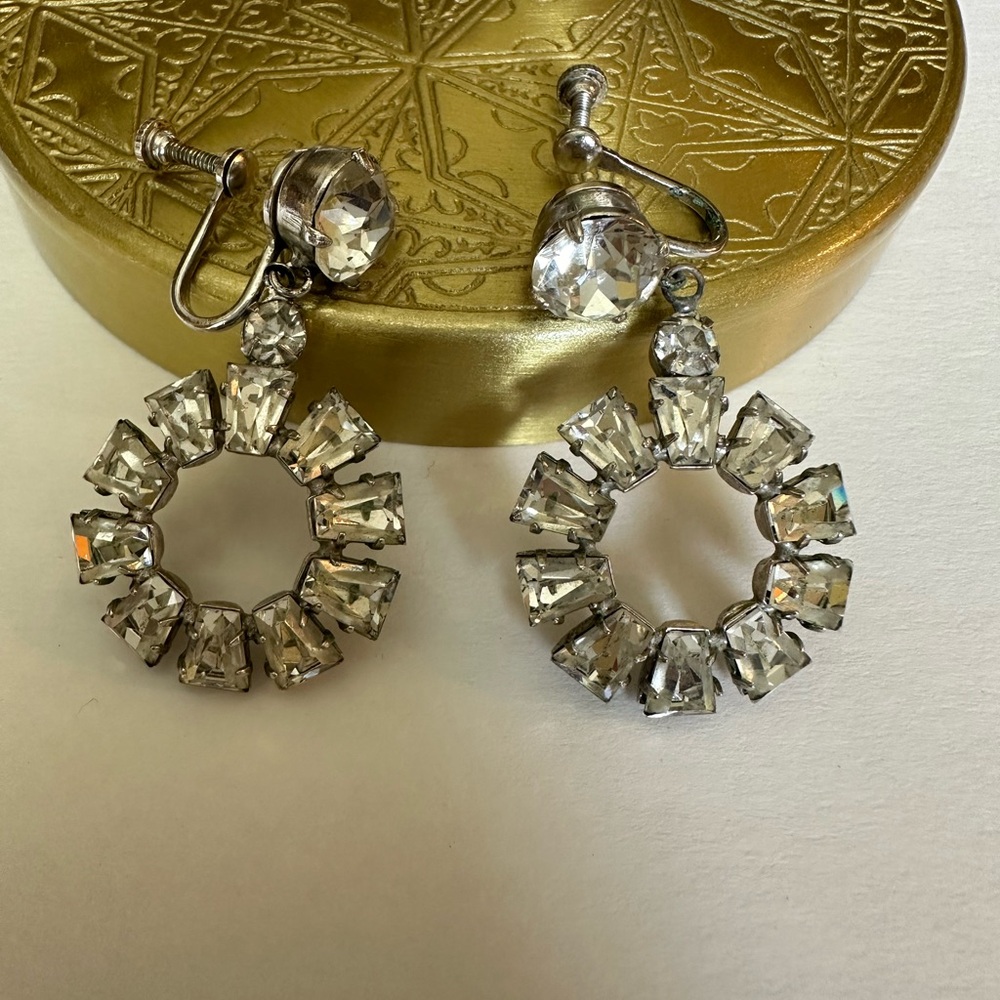 Vintage crystal earrings
